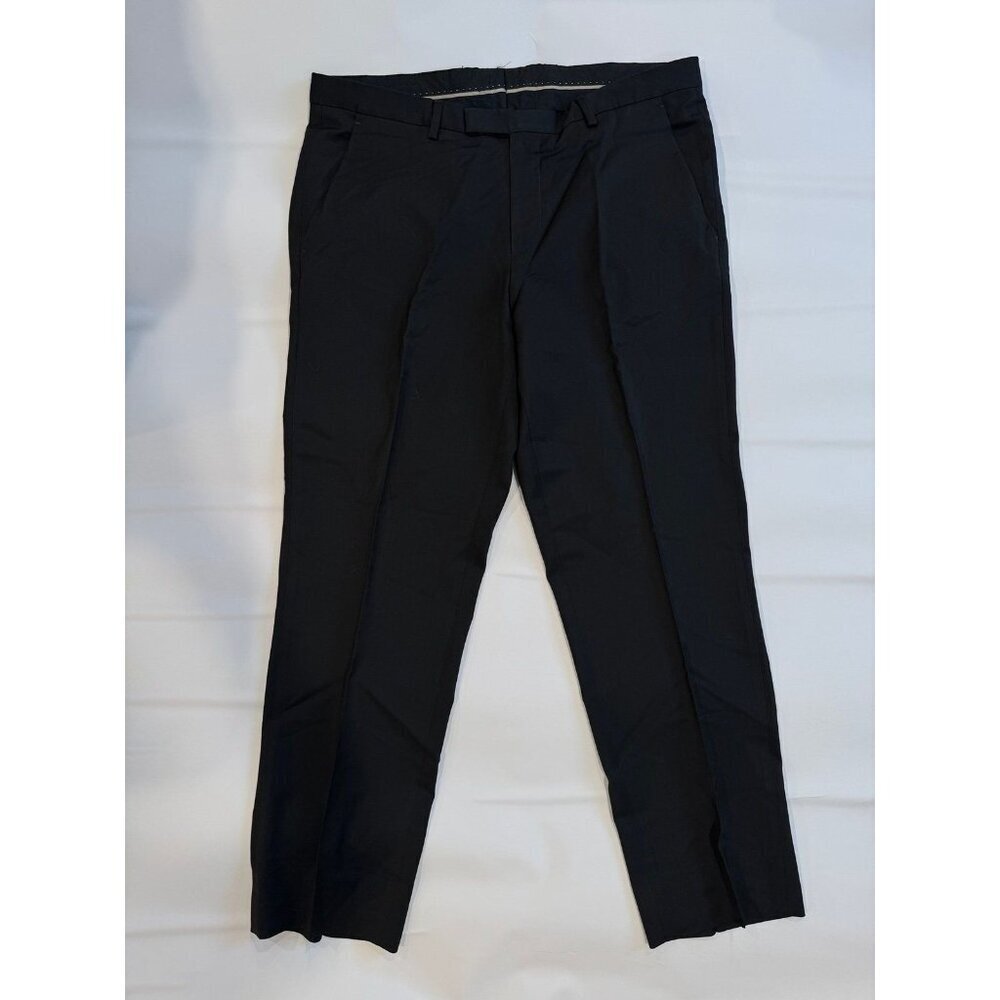 HUGO BOSS Men’s Black Dress Pants 34R - Picture 1 of 6